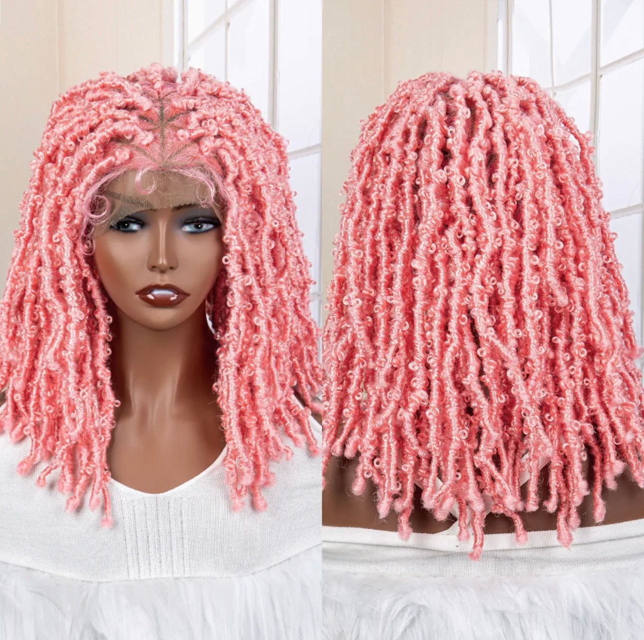 butterfly locs (pink)
