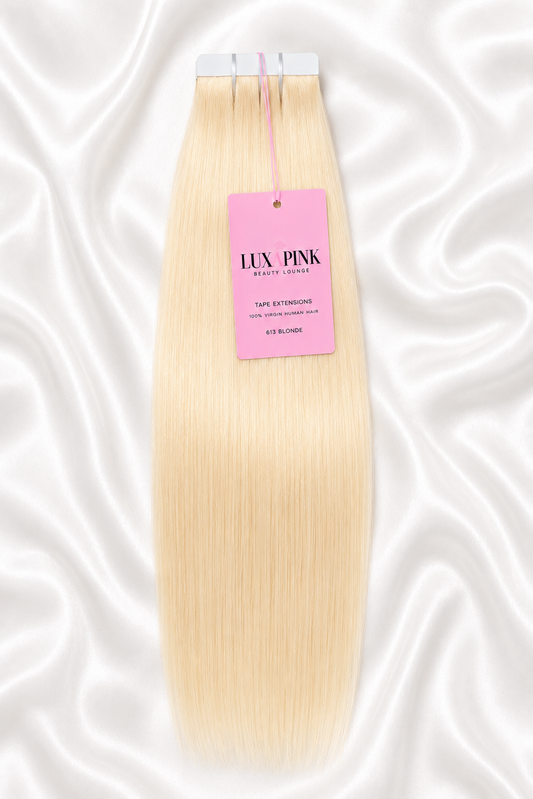 613 Blonde straight Tape extensions