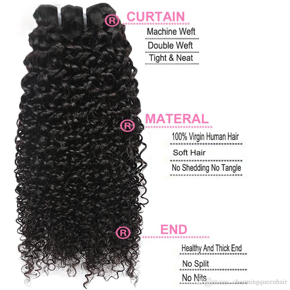 Luxa double drawn kinky curly bundle